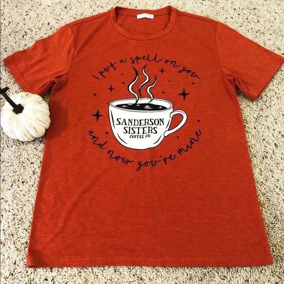 SheShow Tops - NWOT SheShow Sanderson’s Sisters Coffee Co Hocus Pocus T-Shirt